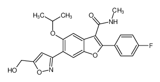 2-(4-fluorophenyl)-6-(5-(hydroxymethyl)isoxazol-3-yl)-5-isopropoxy-N-methylbenzofuran-3-carboxamide CAS:691852-52-5 manufacturer & supplier