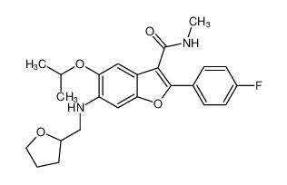 2-(4-fluorophenyl)-5-isopropoxy-N-methyl-6-(((tetrahydrofuran-2-yl)methyl)amino)benzofuran-3-carboxamide CAS:691853-38-0 manufacturer & supplier