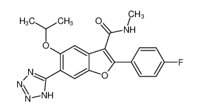 2-(4-fluorophenyl)-5-isopropoxy-N-methyl-6-(1H-tetrazol-5-yl)benzofuran-3-carboxamide CAS:691853-54-0 manufacturer & supplier