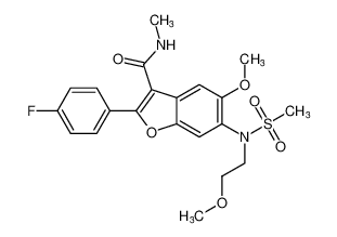 2-(4-fluorophenyl)-5-methoxy-6-(N-(2-methoxyethyl)methylsulfonamido)-N-methylbenzofuran-3-carboxamide CAS:691854-56-5 manufacturer & supplier