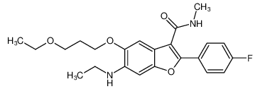 5-(3-ethoxypropoxy)-6-(ethylamino)-2-(4-fluorophenyl)-N-methylbenzofuran-3-carboxamide CAS:691855-84-2 manufacturer & supplier