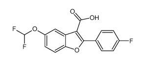 3-Benzofurancarboxylic acid, 5-(difluoromethoxy)-2-(4-fluorophenyl)- CAS:691856-92-5 manufacturer & supplier