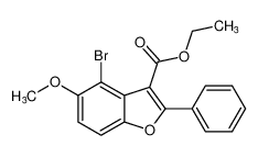 3-Benzofurancarboxylic acid, 4-bromo-5-methoxy-2-phenyl-, ethyl ester CAS:691857-13-3 manufacturer & supplier