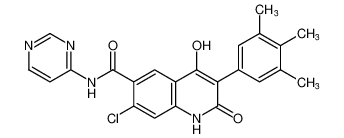 7-chloro-4-hydroxy-2-oxo-N-(pyrimidin-4-yl)-3-(3,4,5-trimethylphenyl)-1,2-dihydroquinoline-6-carboxamide CAS:691857-93-9 manufacturer & supplier