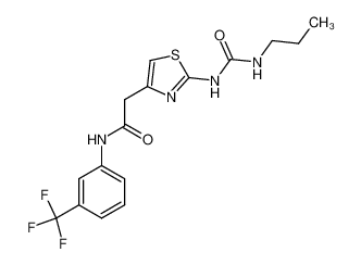 2-[2-(3-propyl-ureido)-thiazol-4-yl]-N-(3-trifluoromethyl-phenyl)-acetamide CAS:69186-69-2 manufacturer & supplier