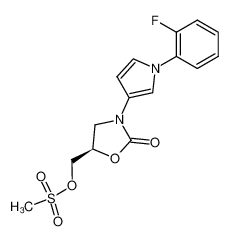 Methanesulfonic acid (R)-3-[1-(2-fluoro-phenyl)-1H-pyrrol-3-yl]-2-oxo-oxazolidin-5-ylmethyl ester CAS:691863-06-6 manufacturer & supplier