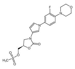 Methanesulfonic acid (R)-3-[1-(3-fluoro-4-morpholin-4-yl-phenyl)-1H-pyrrol-3-yl]-2-oxo-oxazolidin-5-ylmethyl ester CAS:691863-12-4 manufacturer & supplier