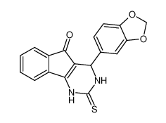 4-(benzo[d][1,3]dioxol-5-yl)-2-thioxo-1,2,3,4-tetrahydro-5H-indeno[1,2-d]pyrimidin-5-one CAS:691870-04-9 manufacturer & supplier