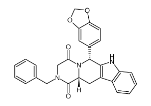 (6R,12aR)-6-(benzo[d][1,3]dioxol-5-yl)-2-benzyl-2,3,6,7,12,12a-hexahydropyrazino[1',2':1,6]pyrido[3,4-b]indole-1,4-dione CAS:691871-71-3 manufacturer & supplier