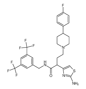 2-(2-Amino-thiazol-4-yl)-N-(3,5-bis-trifluoromethyl-benzyl)-4-[4-(4-fluoro-phenyl)-piperidin-1-yl]-butyramide CAS:691876-74-1 manufacturer & supplier