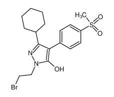 1-[1-(2-bromoethyl)-3-cyclohexyl-5-hydroxypyrazol-4-yl]-4-(methylsulfonyl)benzene CAS:691881-06-8 manufacturer & supplier