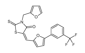 (5E)-3-(2-Furylmethyl)-2-thioxo-5-({5-[3-(trifluoromethyl)phenyl] -2-furyl}methylene)-1,3-thiazolidin-4-one CAS:691881-55-7 manufacturer & supplier