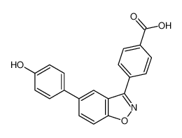 Benzoic acid, 4-[5-(4-hydroxyphenyl)-1,2-benzisoxazol-3-yl]- CAS:691884-37-4 manufacturer & supplier