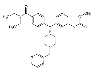 [3-[(S)-[4-[(diethylamino)carbonyl]phenyl][4-(3-pyridinylmethyl)-1-piperazinyl]methyl]phenyl]-carbamic acid, methyl ester CAS:691890-68-3 manufacturer & supplier