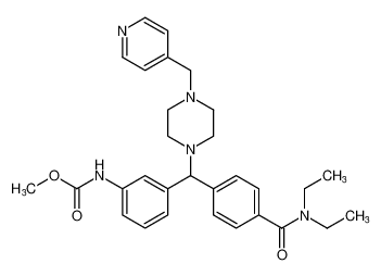 methyl (3-((4-(diethylcarbamoyl)phenyl)(4-(pyridin-4-ylmethyl)piperazin-1-yl)methyl)phenyl)carbamate CAS:691890-84-3 manufacturer & supplier