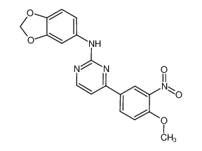 N-(benzo[d][1,3]dioxol-5-yl)-4-(4-methoxy-3-nitrophenyl)pyrimidin-2-amine CAS:691895-97-3 manufacturer & supplier