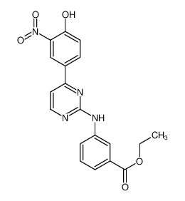 ethyl 3-((4-(4-hydroxy-3-nitrophenyl)pyrimidin-2-yl)amino)benzoate CAS:691896-09-0 manufacturer & supplier