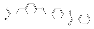 4-[[4-(benzoylamino)phenyl]methoxy]benzenepropanoic acid CAS:691898-46-1 manufacturer & supplier