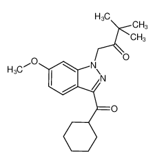 1-(3-(cyclohexanecarbonyl)-6-methoxy-1H-indazol-1-yl)-3,3-dimethylbutan-2-one CAS:691900-50-2 manufacturer & supplier