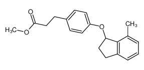 methyl 4-[(2,3-dihydro-7-methyl-1H-inden-1-yl)oxy]benzenepropanoate CAS:691900-56-8 manufacturer & supplier