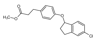 methyl 4-[(5-chloro-2,3-dihydro-1H-inden-1-yl)oxy]benzenepropanoate CAS:691900-74-0 manufacturer & supplier