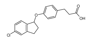 Benzenepropanoic acid, 4-[(5-chloro-2,3-dihydro-1H-inden-1-yl)oxy]- CAS:691900-76-2 manufacturer & supplier