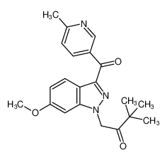 1-(6-methoxy-3-(6-methylnicotinoyl)-1H-indazol-1-yl)-3,3-dimethylbutan-2-one CAS:691900-83-1 manufacturer & supplier