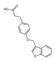 4-(benzo[b]thiophen-3-ylmethoxy)benzenepropanoic acid CAS:691901-13-0 manufacturer & supplier