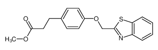 methyl 4-(2-benzothiazolylmethoxy)benzenepropanoate CAS:691901-40-3 manufacturer & supplier