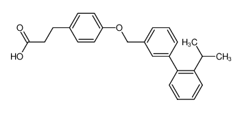 3-(4-{[2'-(1-methylethyl)biphenyl-3-yl]methoxy}phenyl)propanoic acid CAS:691902-20-2 manufacturer & supplier