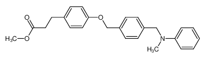 methyl 4-[[4-[(methylphenylamino)methyl]phenyl]methoxy]benzenepropanoate CAS:691902-23-5 manufacturer & supplier