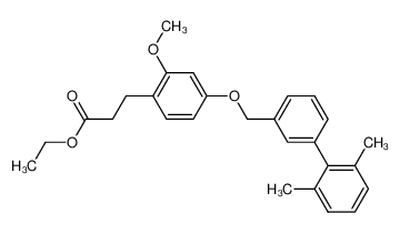 ethyl 3-[4-[(2',6'-dimethylbiphenyl-3-yl)methoxy]-2-methoxyphenyl]propionate CAS:691902-34-8 manufacturer & supplier