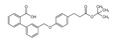 3'-((4-(3-(tert-butoxy)-3-oxopropyl)phenoxy)methyl)-[1,1'-biphenyl]-2-carboxylic acid CAS:691903-10-3 manufacturer & supplier