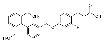 3-(4-((2',6'-diethyl-[1,1'-biphenyl]-3-yl)methoxy)-2-fluorophenyl)propanoic acid CAS:691903-21-6 manufacturer & supplier