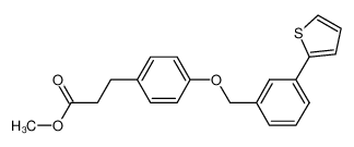 methyl 4-[[3-(2-thienyl)phenyl]methoxy]benzenepropanoate CAS:691904-13-9 manufacturer & supplier