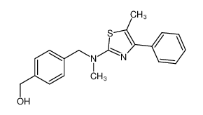 4-[[methyl(5-methyl-4-phenyl-2-thiazolyl)amino]methyl]benzenemethanol CAS:691904-90-2 manufacturer & supplier