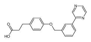 4-[[3-(2-pyrazinyl)phenyl]methoxy]benzenepropanoic acid CAS:691905-65-4 manufacturer & supplier