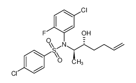 4-chloro-N-(5-chloro-2-fluorophenyl)-N-((2R,3R)-3-hydroxyhept-6-en-2-yl)benzenesulfonamide CAS:691908-17-5 manufacturer & supplier