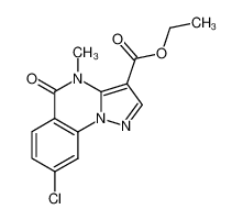 8-chloro-4-methyl-5-oxo-4,5-dihydro-pyrazolo[1,5-a]quinazoline-3-carboxylic acid ethyl ester CAS:69196-24-3 manufacturer & supplier