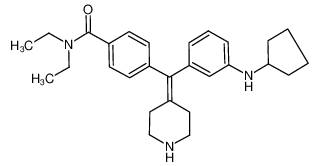 4-((3-(cyclopentylamino)phenyl)(piperidin-4-ylidene)methyl)-N,N-diethylbenzamide CAS:692245-43-5 manufacturer & supplier