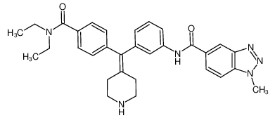 N-(3-((4-(diethylcarbamoyl)phenyl)(piperidin-4-ylidene)methyl)phenyl)-1-methyl-1H-benzo[d][1,2,3]triazole-5-carboxamide CAS:692246-80-3 manufacturer & supplier