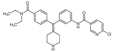 6-chloro-N-(3-((4-(diethylcarbamoyl)phenyl)(piperidin-4-ylidene)methyl)phenyl)nicotinamide CAS:692246-85-8 manufacturer & supplier