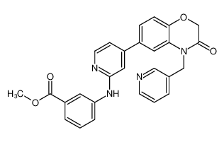 methyl 3-((4-(3-oxo-4-(pyridin-3-ylmethyl)-3,4-dihydro-2H-benzo[b][1,4]oxazin-6-yl)pyridin-2-yl)amino)benzoate CAS:692247-26-0 manufacturer & supplier