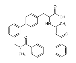 3- {3`- [ (BENZOYLMETHYLAMINO) METHYL] BIPHENYL-4-YL}-2- (1-methyl-3-oxo-3-phenylpropenylamino) propionic acid CAS:692258-36-9 manufacturer & supplier