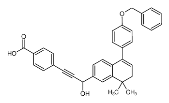 4-{3-[5-(4-benzyloxyphenyl)-8,8-dimethyl-7,8-dihydro-2-naphthyl]-3-hydroxyprop-1-ynyl}benzoic acid CAS:692277-97-7 manufacturer & supplier