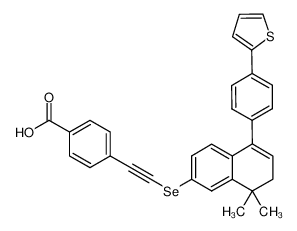 4-[8,8-dimethyl-5-(4-thiophen-2-ylphenyl)-7,8-dihydro-2-naphthylselanylethynyl]benzoic acid CAS:692278-30-1 manufacturer & supplier