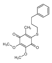 2,3-dimethoxy-5-methyl-6-(3-phenylpropylsulfanyl)cyclohexa-2,5-diene-1,4-dione CAS:69241-85-6 manufacturer & supplier