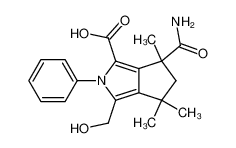 2-phenyl-1-hydroxymethyl-3-carboxy-2,4,5,6-tetrahydro-4,6,6-trimethylcyclopenta[c]pyrrole-4-carboxamide CAS:69250-43-7 manufacturer & supplier