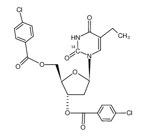 O3',O5'-bis-(4-chloro-benzoyl)-5-ethyl-2'-deoxy-[2-14C]uridine CAS:69264-24-0 manufacturer & supplier