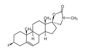 3β-fluoro-3'-methyl-(17βO)-spiro[androst-5-ene-17,5'-oxazolidin]-2'-one CAS:69269-65-4 manufacturer & supplier